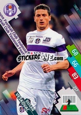 Sticker Dušan Veškovac - FOOT 2014-2015. Adrenalyn XL n. TFC-5 - Panini