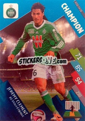 Sticker Jérémy Clément - FOOT 2014-2015. Adrenalyn XL n. ASSE-ch-18 - Panini
