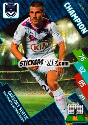 Sticker Grégory Sertic - FOOT 2014-2015. Adrenalyn XL n. GDB-ch-1 - Panini
