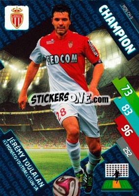 Sticker Jérémy Toulalan - FOOT 2014-2015. Adrenalyn XL n. MON-ch-9 - Panini