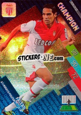 Sticker Falcao - FOOT 2014-2015. Adrenalyn XL n. MON-ch-10 - Panini