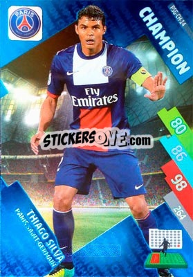 Sticker Thiago Silva - FOOT 2014-2015. Adrenalyn XL n. PSG-ch-14 - Panini
