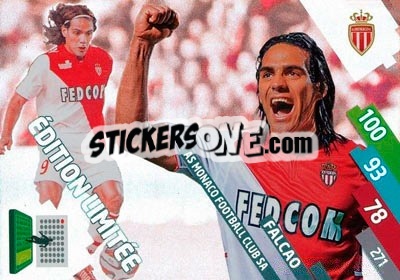 Sticker Falcao - FOOT 2014-2015. Adrenalyn XL n. MON-le-4 - Panini