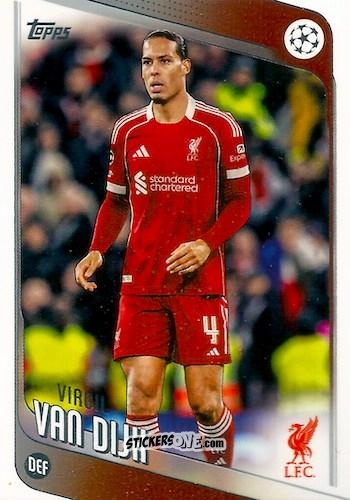Sticker Virgil van Dijk - UEFA Club Competitions 2025-2026
 n. 79 - Topps