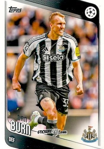 Cromo Dan Burn - UEFA Club Competitions 2025-2026
 n. 91 - Topps