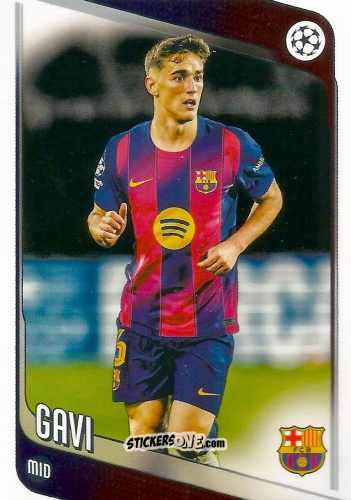 Figurina Gavi - UEFA Club Competitions 2025-2026
 n. 132 - Topps