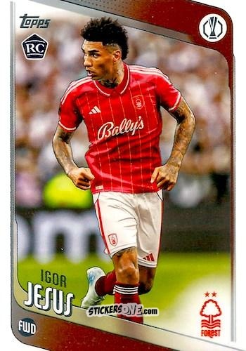 Sticker Igor Jesus - UEFA Club Competitions 2025-2026
 n. 161 - Topps
