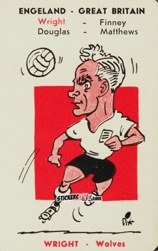 Cromo Wright - International Footballers 1958 n. 8 - Monty Gum