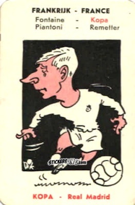 Figurina Kopa  - International Footballers 1958 n. 34 - Monty Gum