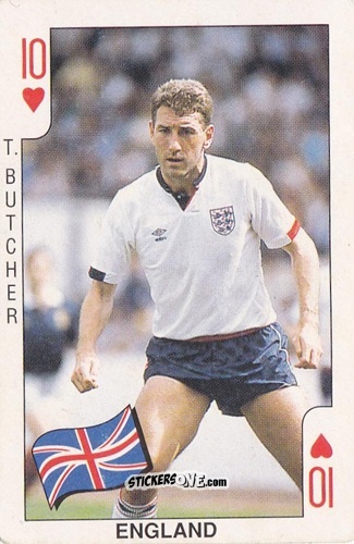 Sticker Terry Butcher - World Cup Italia 90
 n. 10 - DANDY GUM