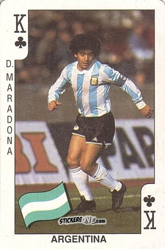 Figurina Diego Maradona - World Cup Italia 90
 n. 52 - DANDY GUM