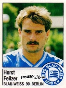 Cromo Horst Feilzer - German Football Bundesliga 1986-1987 - Panini