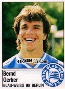 Figurina Bernd Gerber - German Football Bundesliga 1986-1987 - Panini