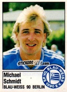 Cromo Michael Schmidt - German Football Bundesliga 1986-1987 - Panini