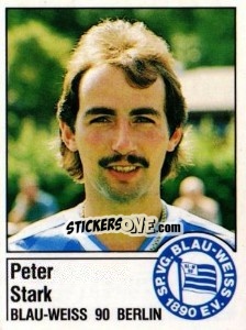 Sticker Perter Stark - German Football Bundesliga 1986-1987 - Panini