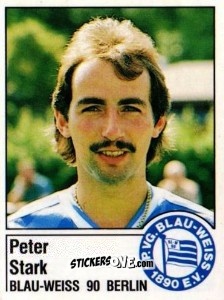 Cromo Perter Stark - German Football Bundesliga 1986-1987 - Panini