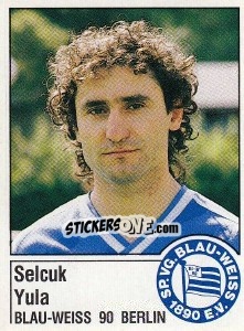 Sticker Selcuk Yula - German Football Bundesliga 1986-1987 - Panini