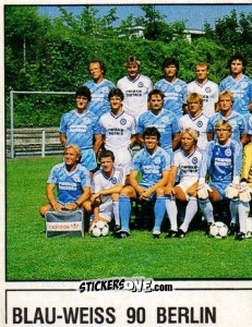 Cromo Mannschaftsbild - German Football Bundesliga 1986-1987 - Panini