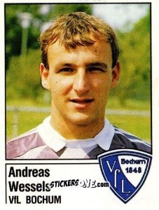 Figurina Andreas Wessels - German Football Bundesliga 1986-1987 - Panini