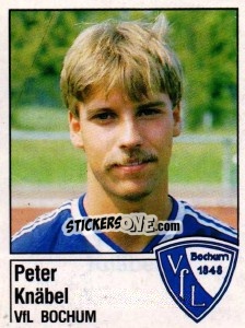 Sticker Peter Knäbel - German Football Bundesliga 1986-1987 - Panini