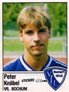 Cromo Peter Knäbel - German Football Bundesliga 1986-1987 - Panini