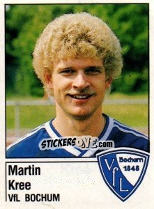 Sticker Martin Kree - German Football Bundesliga 1986-1987 - Panini