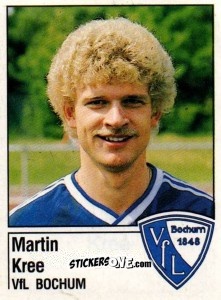 Figurina Martin Kree - German Football Bundesliga 1986-1987 - Panini