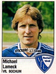 Cromo Michael Lameck - German Football Bundesliga 1986-1987 - Panini