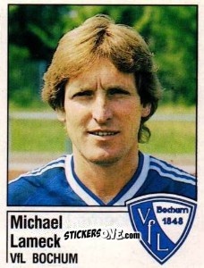 Cromo Michael Lameck - German Football Bundesliga 1986-1987 - Panini