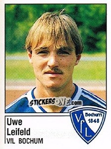 Sticker Uwe Leifeld - German Football Bundesliga 1986-1987 - Panini