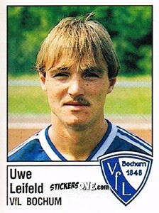 Sticker Uwe Leifeld - German Football Bundesliga 1986-1987 - Panini