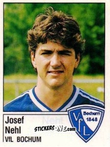 Figurina Josef Nehl - German Football Bundesliga 1986-1987 - Panini