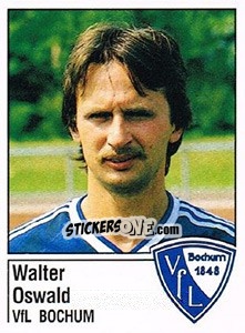 Cromo Walter Oswald - German Football Bundesliga 1986-1987 - Panini