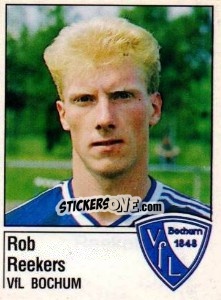 Cromo Rob Reekers - German Football Bundesliga 1986-1987 - Panini