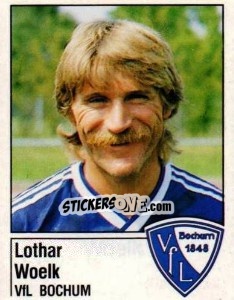 Cromo Lothar Woelk - German Football Bundesliga 1986-1987 - Panini