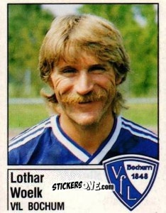 Sticker Lothar Woelk - German Football Bundesliga 1986-1987 - Panini