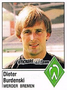 Figurina Dieter Burdenski - German Football Bundesliga 1986-1987 - Panini