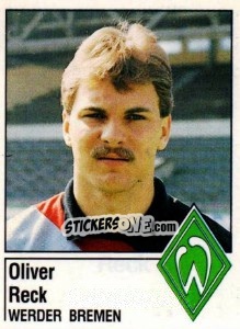 Cromo Oliver Reck - German Football Bundesliga 1986-1987 - Panini