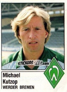 Sticker Michael Kutzop - German Football Bundesliga 1986-1987 - Panini