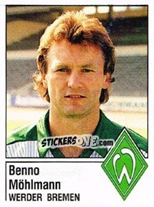 Sticker Benno Möhlmann - German Football Bundesliga 1986-1987 - Panini