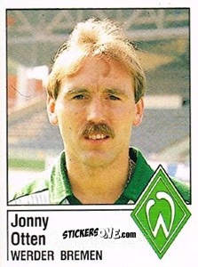 Sticker Jonny Otten - German Football Bundesliga 1986-1987 - Panini