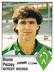 Sticker Benno Pezzey - German Football Bundesliga 1986-1987 - Panini