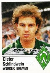 Sticker Dieter Schlindwein - German Football Bundesliga 1986-1987 - Panini
