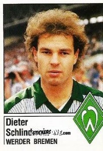 Figurina Dieter Schlindwein - German Football Bundesliga 1986-1987 - Panini