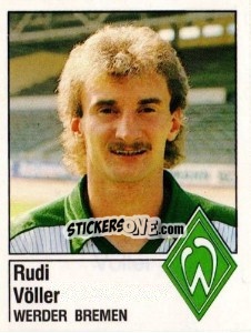 Cromo Rudi Völler - German Football Bundesliga 1986-1987 - Panini