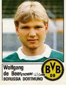 Sticker Wolfgang de Beer - German Football Bundesliga 1986-1987 - Panini