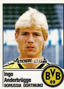Sticker Ingo Anderbrügge - German Football Bundesliga 1986-1987 - Panini