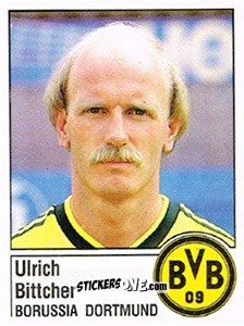 Sticker Ulrich Bittcher - German Football Bundesliga 1986-1987 n. 58 - Panini