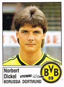 Figurina Norbert Dickel - German Football Bundesliga 1986-1987 - Panini