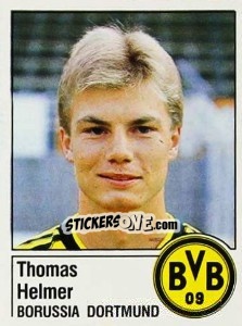 Cromo Thomas Helmer - German Football Bundesliga 1986-1987 - Panini